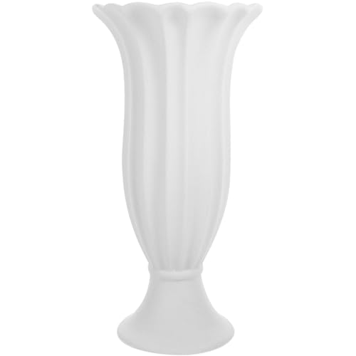 HOMSFOU Vase Funéraire Céramique pour Cimetière Pot De Fleurs Mémorial Et Élégant pour Tombe Décoration Hiver pour Fleurs Fraîches Ou Artificielles