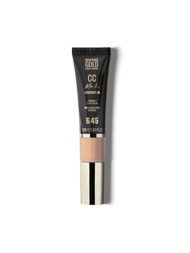 Dripping Gold CC Cream SPF 45– Light | Full Coverage Foundation with Hydration, Brightening & Colour Correction | Lightweight, Long-Lasting & Glowy Finish | Vegan & Cruelty-Free