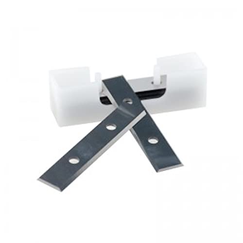 YAN XUAN 2 Edges 60mm（2-3/8 inch）Replacement Carbide Inserts Cutter Blades,60x 12 x 1.5mm Heavy Duty Carbide Tungsten Scraper for Woodworking Surfacing Groove Helical Spiral Planer Cutter Heads,10pcs