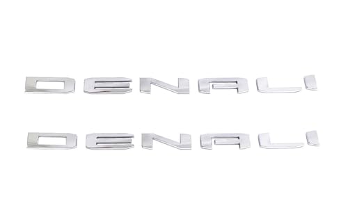2 emblemas Denali cromados para puerta trasera de camionetas Sierra y Yukon 2019-2024