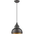 FLALINKO Farmhouse Mini Pendant Lighting Over Island, Industrial Adjustable Height Ceiling Light Fixture, Bronze Round Hanging Fixture for Dining Room, Bedroom, Living Room, Restaurant, Bar