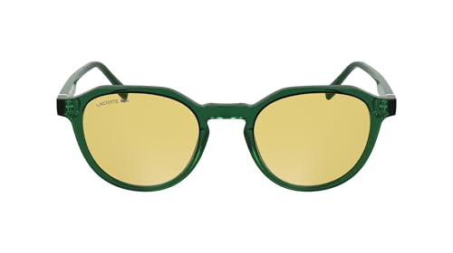 Listado de Lacoste Lentes Top 5. 37 Lacoste Gafas de sol unisex, 301 verde transparente, 51/21/145