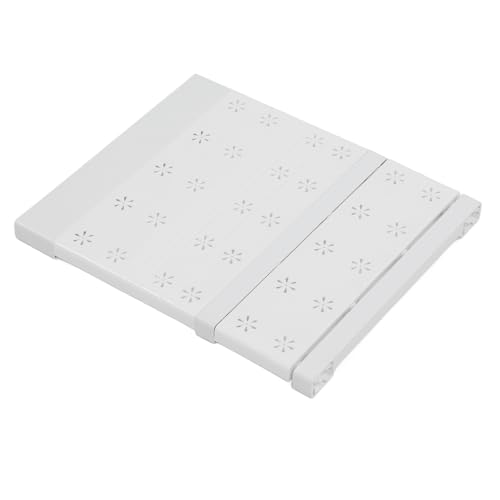 Phefop Estantes de Armario Expandibles, Diseño Elegante de Longitud Ajustable de Longitud Ajustable Guardar Estante de Divisor Retráctil para Gabinetes, Armarios, Baños, (31‑42cm/12.2-16.5in longitud)