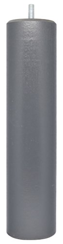 La Fabrique de Pieds AM20170071 Jeu de 4 Pieds de Lit Bois Laqué Anthracite 25 x 6 x 6 cm