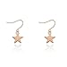 LittleB Dainty Earrings Star Pendent Thin Earrings for Women and Girls (Gold)
