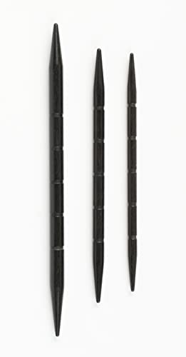 Lantern Moon Ebony Wood Cable Needles - Set of 3 (US Size 3 6 and 8) Premium Knitting Tool