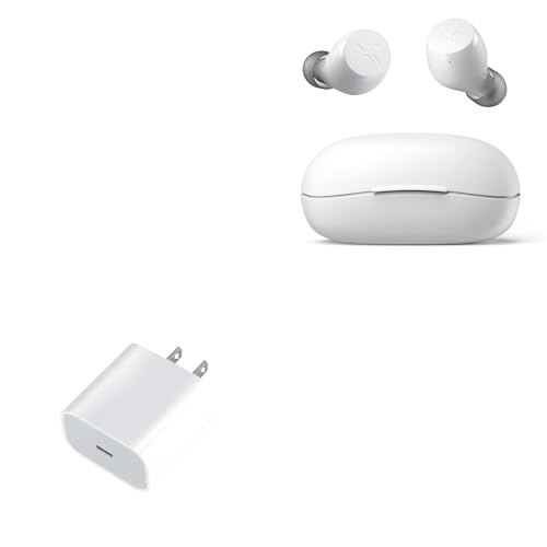 BoxWave Charger Compatible with Edifier X3s - PD GAN miniCube (30W), 30W Tiny PD GAN Type-C Wall Charger - Winter White