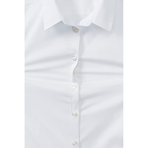 Lands' End School Uniform Girls No Gape Long Sleeve Stretch Shirt2