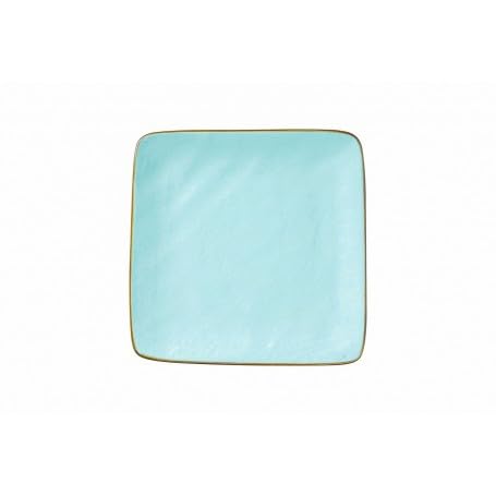 Generico Novità Home Mediterraneo - Piatto Quadrato per Pane in Gres Turchese
