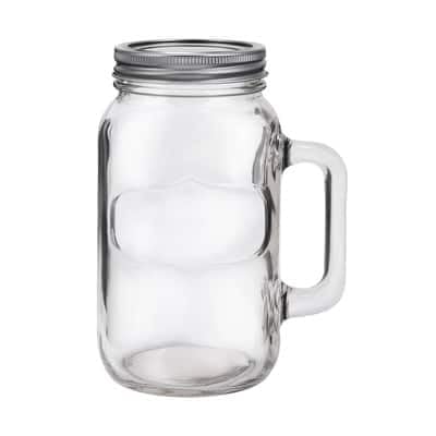 Ashland 8 Pack: Quart Mason Jar Mug with Lid
