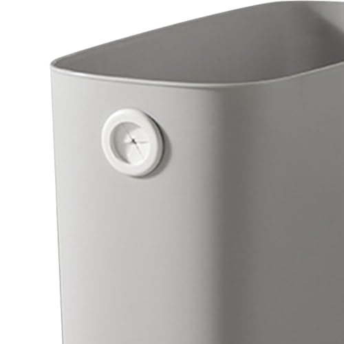 Caneca de basura rectangular slim de plástico para interior miniatura 6