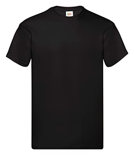 Fruit of the Loom Herren T-Shirt Original T 61-082-0 Black S