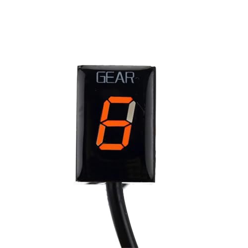バイクのギアシフトインジケーター Compatible With KLE650 2006 2007 2008 2009 For Vulcan 900 2006 2007 2008 2009 2010 オートバイ速度表示メーターギアインジケーター(Orang