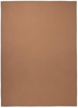 100% Camel Hair Throw Blanket for Sofa & Bed, Undyed Natural Color, Soft & Durable, Woven Design, 73" x 53”