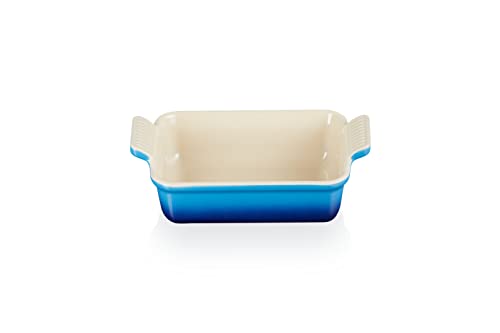 Le Creuset Héritage Plat Rectangulaire, Céramique, 26 cm, 2,4 L, Azure, 71102262200001