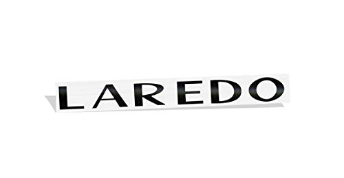 Reflective Concepts - Laredo Emblem Overlay Decal Sticker - Fits: 2005-2021 Jeep Grand Cherokee Laredo - (Color: Flat Black)