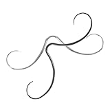 Beaupretty 2 Piezas Anillos Inoxidable para Piercing Corporal Diseño de Bigote Cómodos y Fáciles de Instalar Joyería Nasal Unisex para Tabique