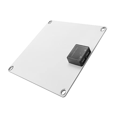 Conjunto de ventilador portátil 5W Dual-USB movido a energia solar painel solar painel solar de silí