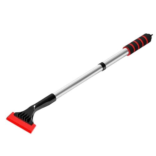 Ice Scraper - Extendable Automobile Window Scraper | Windshield Ice and Snow Removal Squeegee for Automotive, Winter Car Care, Durable, Lightweight, Easy Grip, Long Reach, Portable, Effective