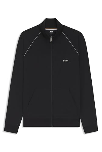 BOSS Chaqueta de chándal para hombre, chaqueta deportiva Mix&Match Jacket Z, Negro1, M