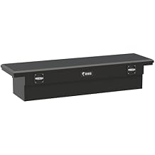 UWS EC10033 Secure Lock 72-Inch Matte Black Heavy-Wall Aluminum Truck Tool Box with Low Profile, RigidCore Lid