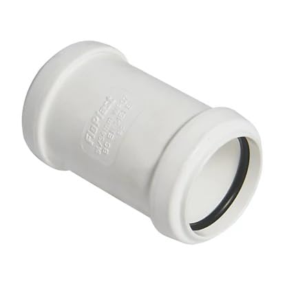 Shirenock Mentioned In Details Push-Fit Straight Coupler White 40Mm X 40Mm, Polypropylene Construction, 1 In Pack