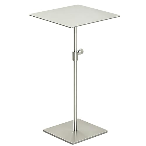 Table de bistrot en acier inoxydable argentée pour café - 2