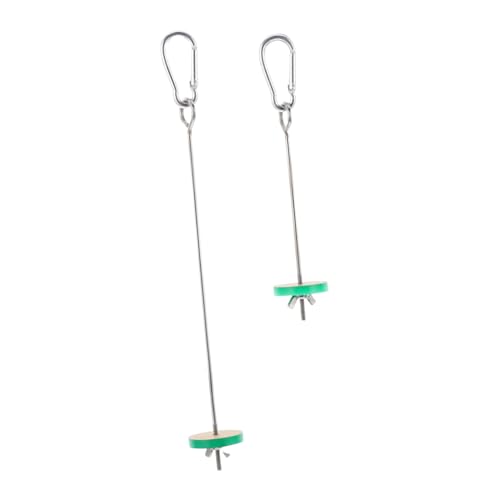HOMOBABE 2piezas Soporte De Alimentos para Aves De Acero Inoxidable De Tenedor para Frutas y Verduras Juguete para Periquitos y Loros Accesorios De Alimentación para Jaulas y Hutches De