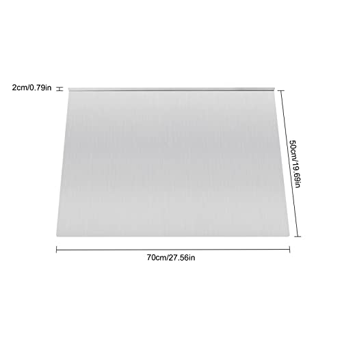 Tabla de cortar acero inoxidable 27.6x19.7 pulg rectangular miniatura 4