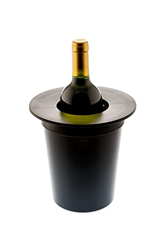 Koala Spain Enfriador Cubitera, Color Negro, Forma de Sombrero de Copa, Botella de Vino o Cava, 6291NN02