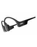 SHOKZ OpenRun Casque à Conduction osseuse, écouteurs Bluetooth Oreilles Libres pour Le Sport avec Micro, Casque sans Fil étanche IP67, 8 Heures d'autonomie, USB-C, Bandeau de Sport, Noir