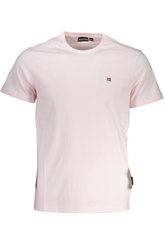 Tee shirt Napapijri rouge manches courtes parfait pour vos sorties d'été et escapades du weekend