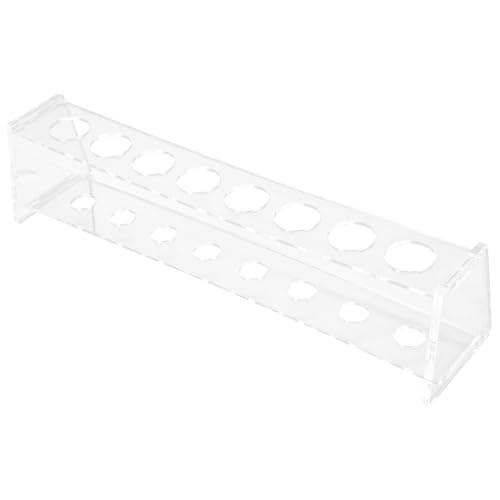 BELLIFFY Test Tube Display Stand Test Tube Stand Science Holder Test Tubes Test Tube Organizer 8 Slots Test Tube Rack Holder Test Tube Holder for Chemistry Tray Acrylic