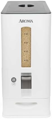 Aroma Housewares 27lbs Large Rice Dispenser, 7.25 x 16.5 x 16.5 i...