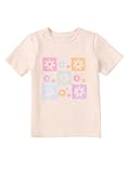 Ecolala Girls' Graphic Tees Summer Cute Tops Casual Short Sleeve Crew Neck T Shirts Khaki 11-12Y