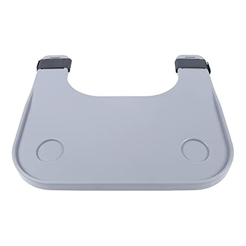 Futchoy Graue Rollstuhl Tischplatte Ersatz Tisch Für meisten Standard-Rollstühle oder Heimstühle Doppel-Tasse-Halter Tisch Cover