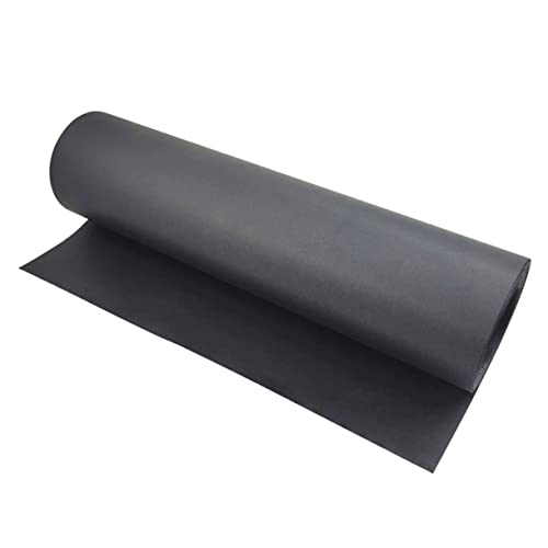 Rouleau papier kraft noir fleurs DIY et protection maison CORHAD
