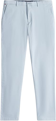 Tommy Hilfiger Herren Chino Hose Core Denton Essential Twill Straight Fit, Blau (Blue Cloud), 28W/36L – Ansicht 4