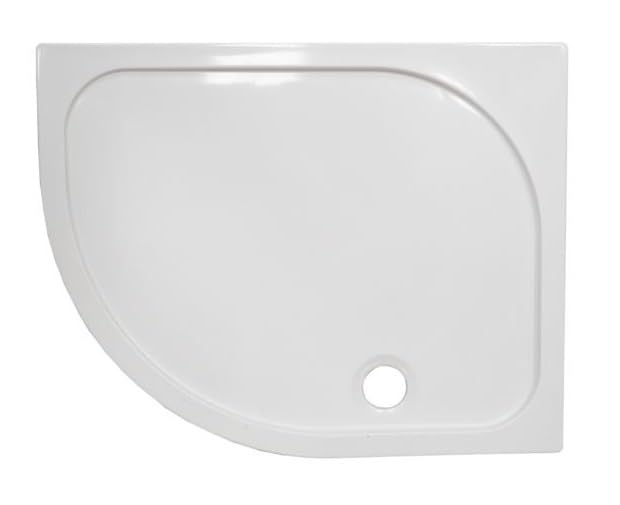 CoramShowers Stone Resin Shower Tray: Off-Set Quadrant (Left Hand) 1200mm x 900mm x 50mm