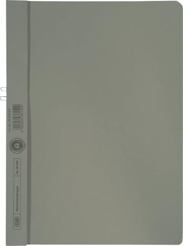 Carpeta con pinza Elba 36450GR de cartón manila gris para 10 hojas A4, pack de 50 unidades