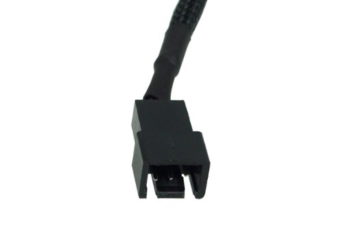 Phobya Adapter Cable, 3-Pin (12V) To 3-Pin (9V), 20Cm, Sleeved, Black #TOP1