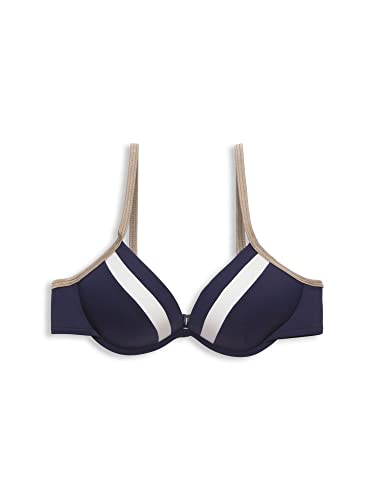ESPRIT Bikini Tayrona Beach RCS Pad.Plunge para Mujer, Azul Marino, A
