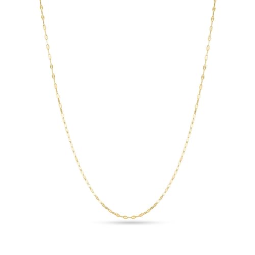 Cadena Oro Amarillo 14K Mirror Twisted 45 cm | BIZZARRO