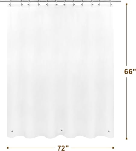 Image of Barossa Design 70x66 Short Frosted Shower Curtain Liner