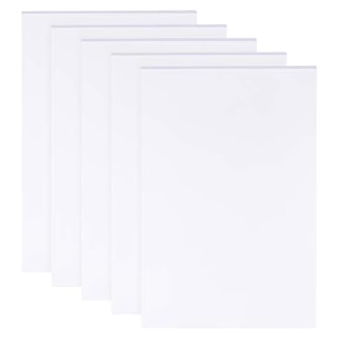 BENECREAT 5 Blatt 3mm weiße Schaumstoffplatten 30x20cm Rechteckschaum PVC-Blatt Poster Board Mount Board für Montage, Basteln, Modellieren, Kunst, Display, Schulprojekte Cover