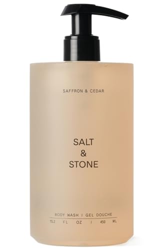 Salt &amp; Stone Body Wash for Women &amp; Men, Saffron &amp; Cedar 15.2 fl oz