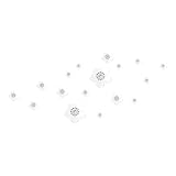 iplusmile 製鏡面桜ウォールステッカー 自粘式防水シール 部屋向けインテリア装飾 リビングや教室に