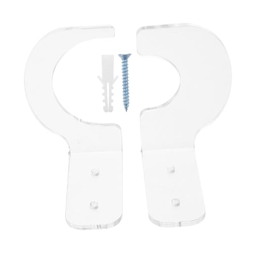 Mipcase Baseball Bat Holder Wall Mount Rack Acrylic Bat Display Stand for Wall Space-saving Storage