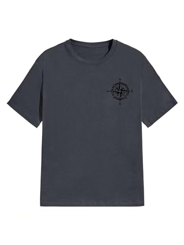 Men's Vintage Letter Graphic Tees Short Sleeve Crew Neck Casual Summer T Shirts4