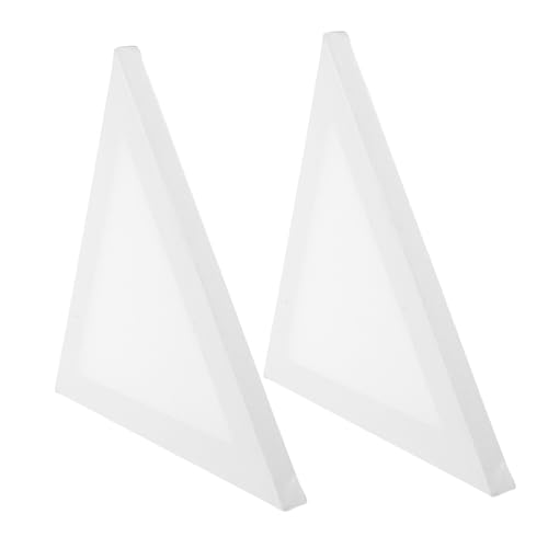 Mipcase 2 piezas Tablero de Pintura Irregular Triángulo Acrílico Lienzo para Óleo Estudiantes Decorativo Resistente